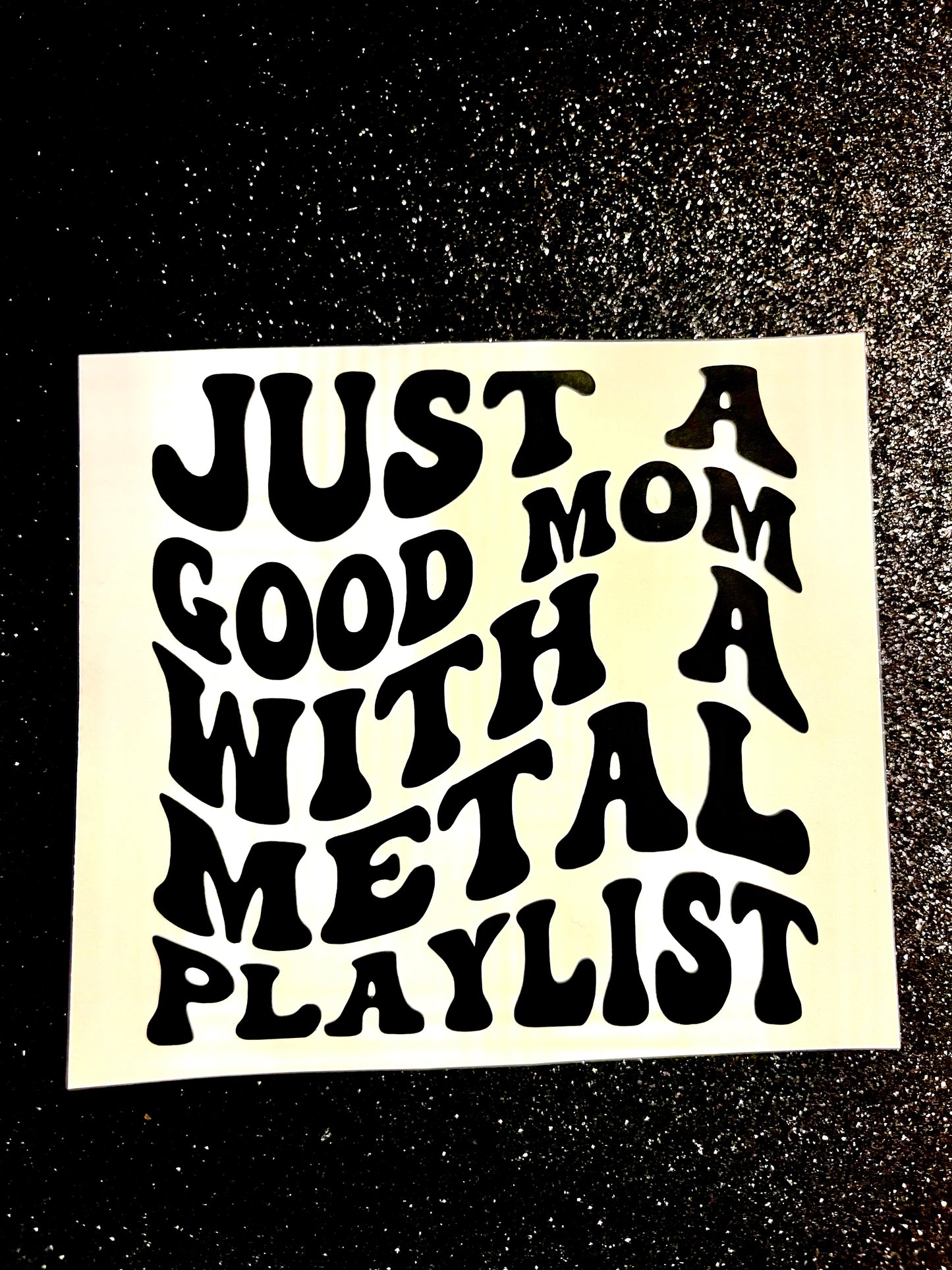Metal Mom Waterproof Decal