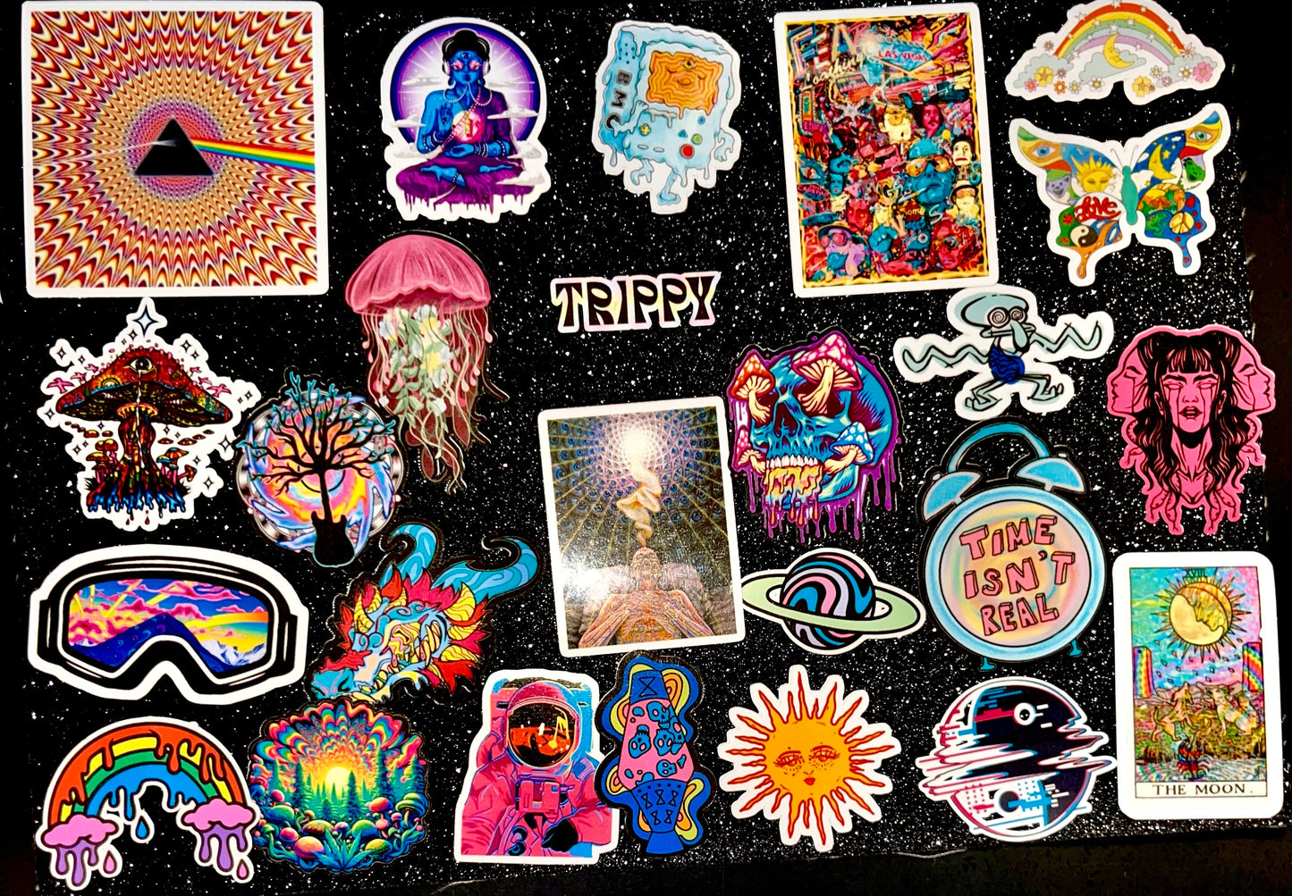 24pc Trippy Waterproof Sticker Bomb