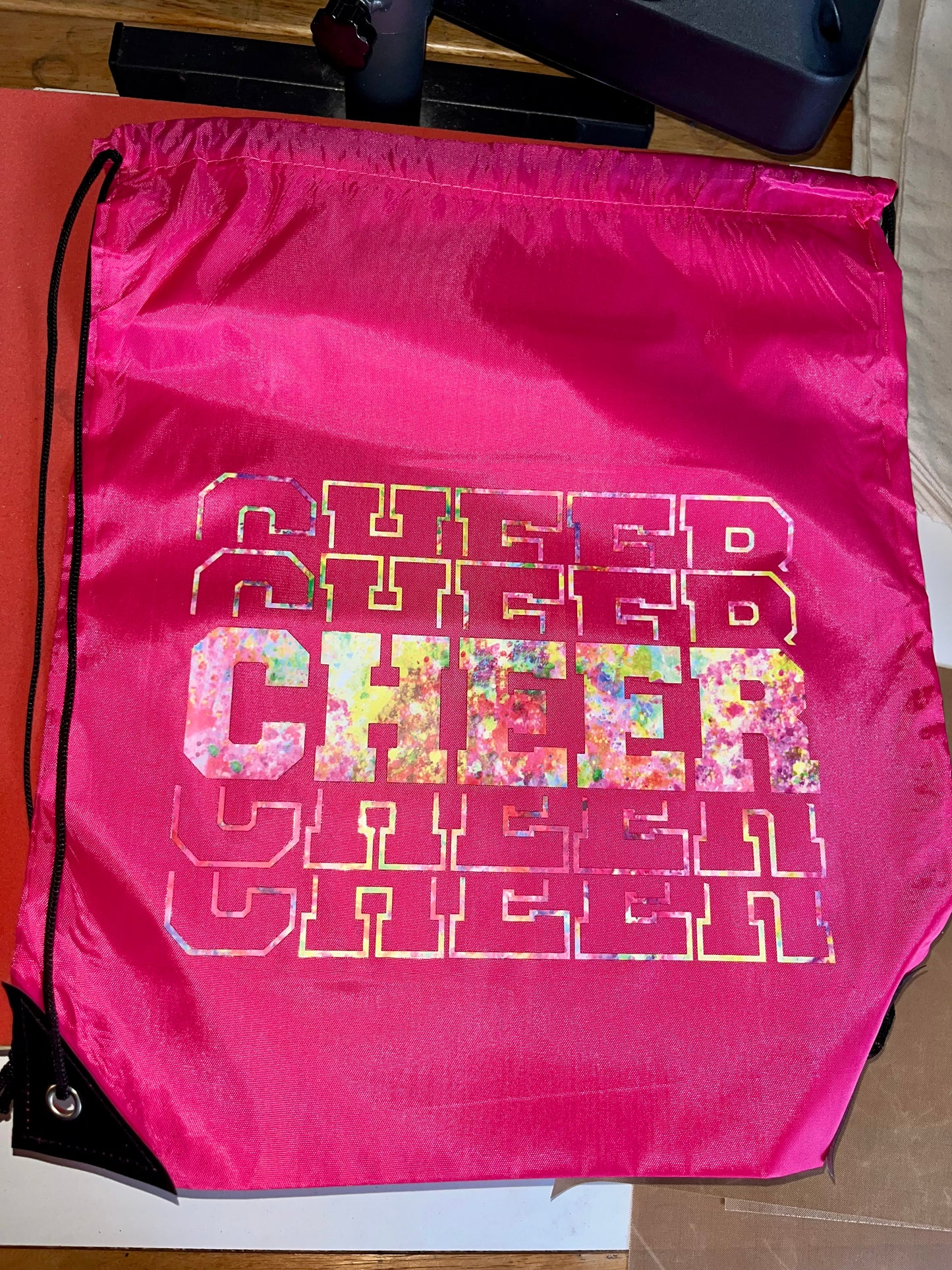 Cheer Drawstring Bag