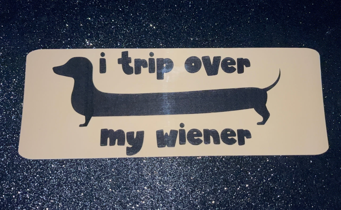 I trip over... Waterproof Bumper Sticker