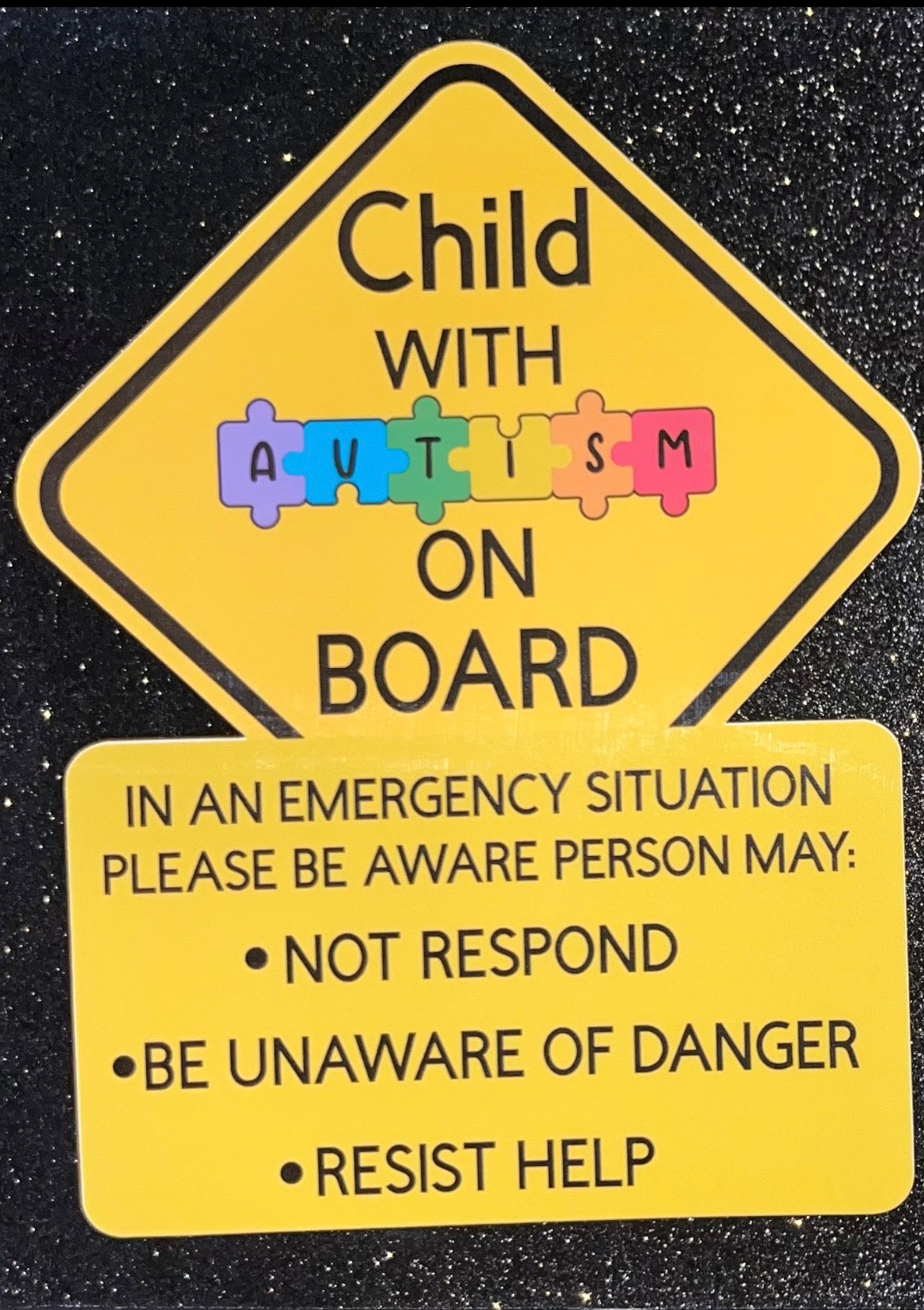 Child With Autism Waterproof Vinyl Sticker