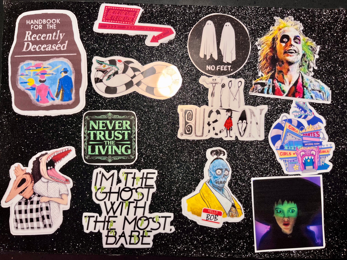 12pc Beetlejuice Waterproof Sticker Bomb
