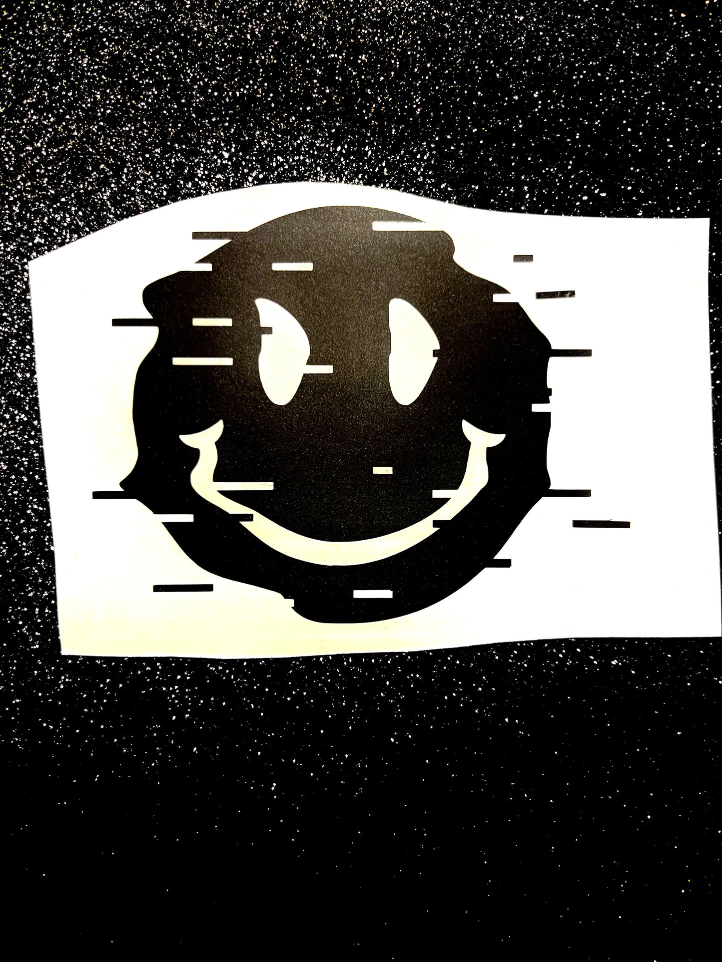 Glitchy Smily Face Decal