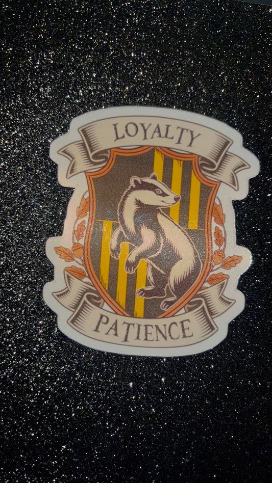 Hufflepuff Badge Waterproof Sticker
