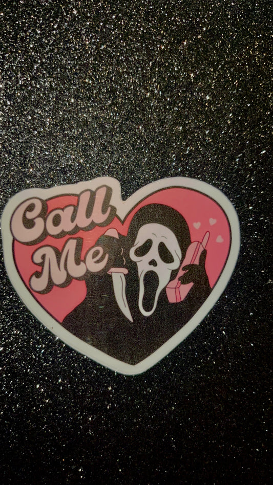 Ghostface Calling Waterproof Sticker