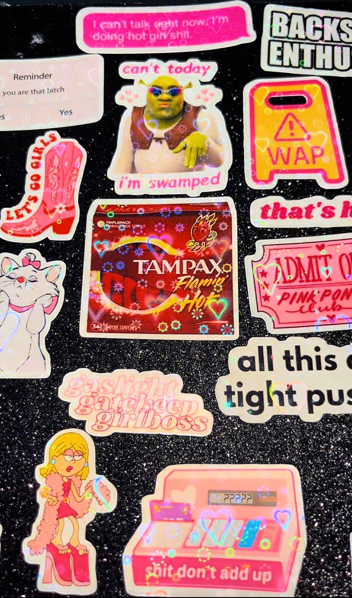 24pc Hot Girl Sh*t Waterproof Sticker Bomb