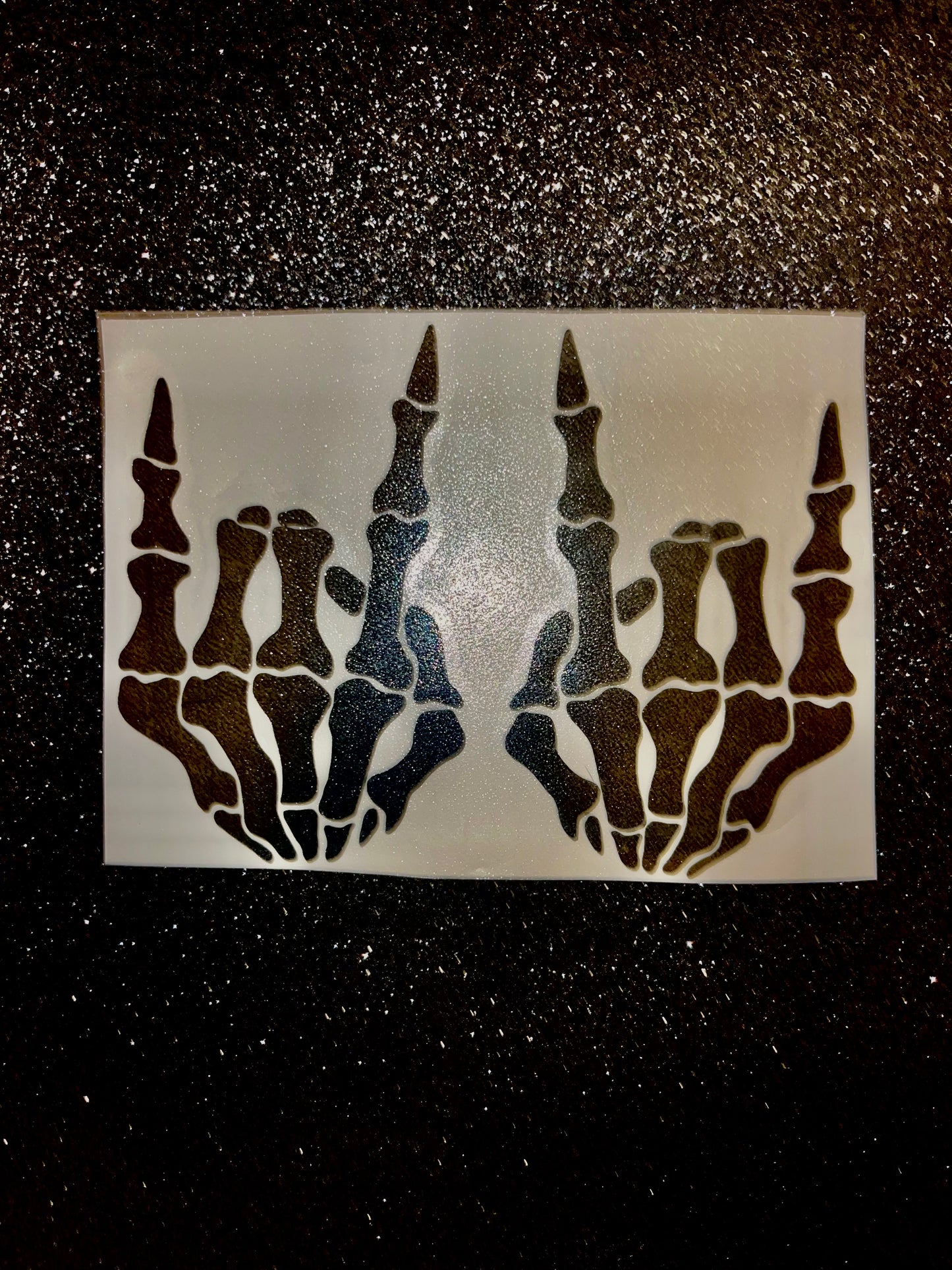 Skeleton Rock and Roll Waterproof Decal