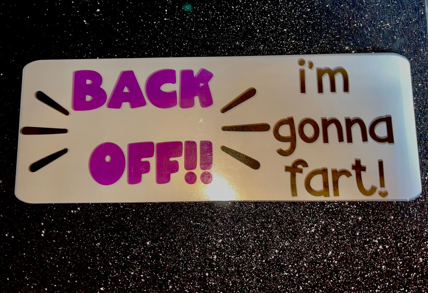 Back Off Waterproof Bumper Sticker