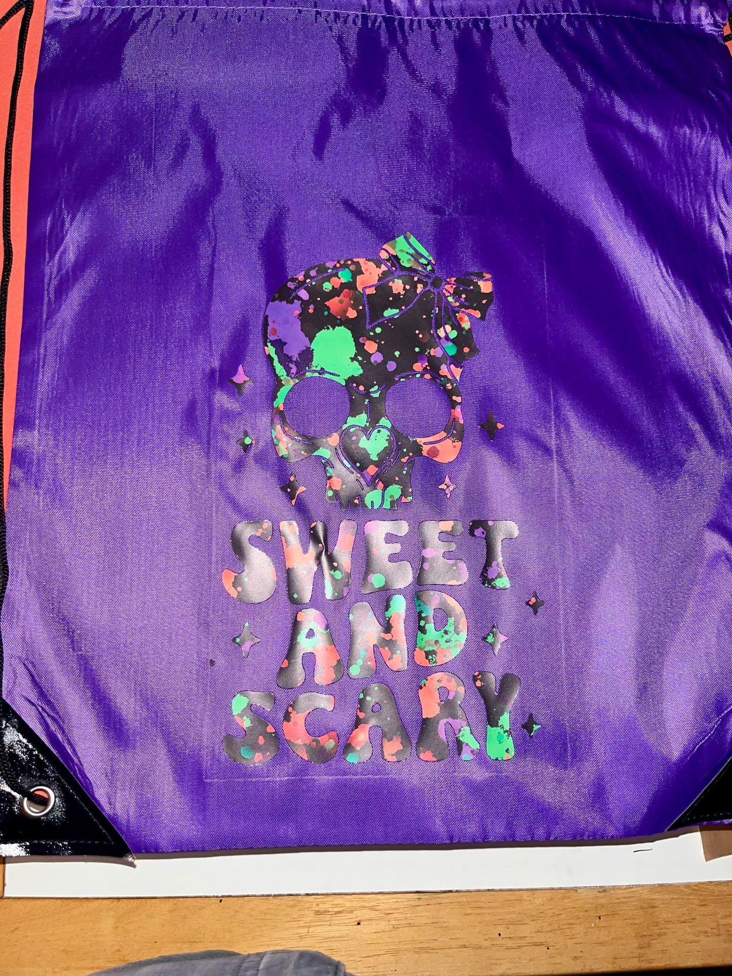 Sweet and Scary Drawstring Bag