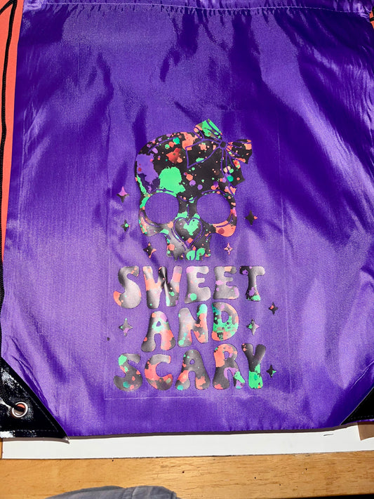 Sweet and Scary Drawstring Bag