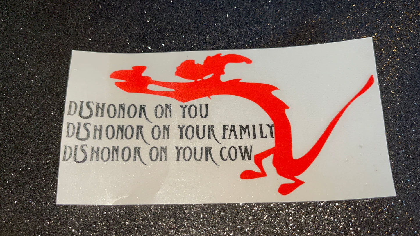 Mushu Waterproof Decal