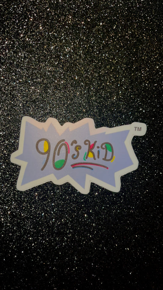 90's Kid Waterproof Sticker
