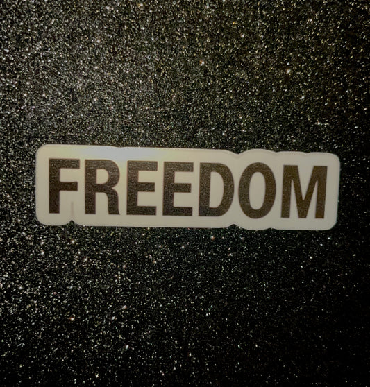 FREEDOM Waterproof Sticker