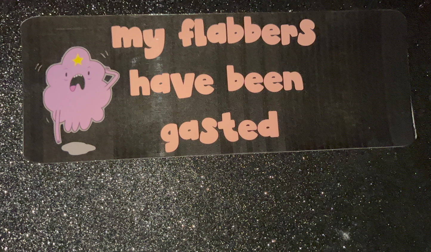 Flabbers Gasted... Waterproof Bumper Sticker