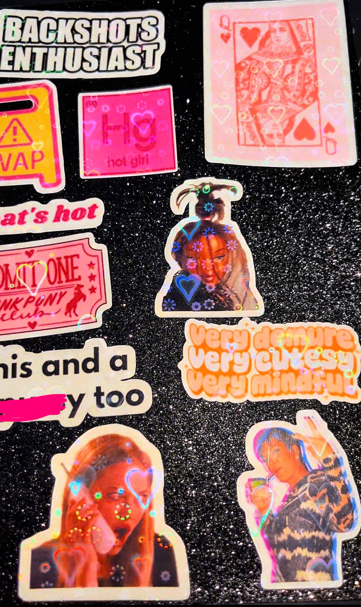 24pc Hot Girl Sh*t Waterproof Sticker Bomb