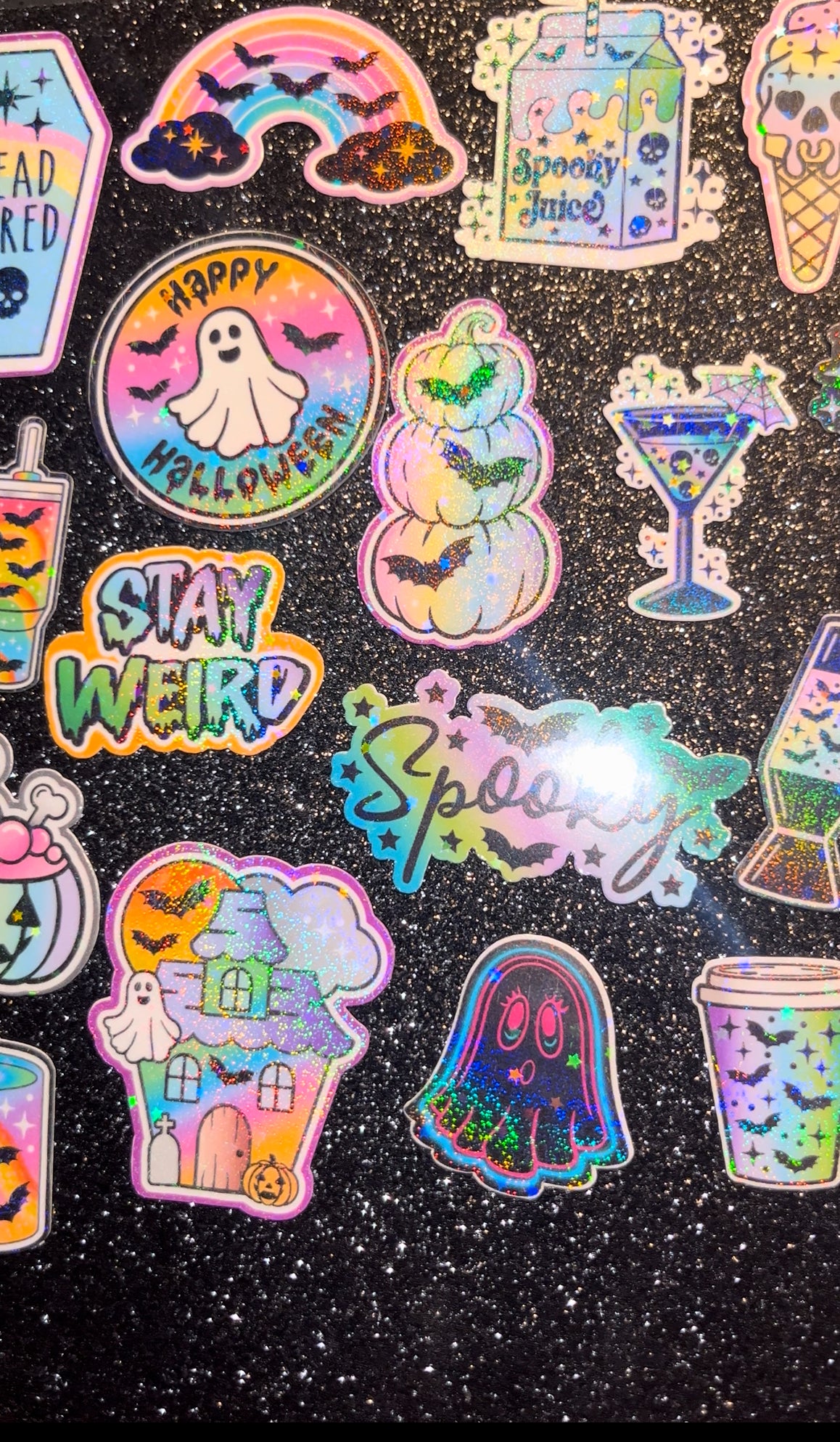 12pc Pastel Halloween Waterproof Sticker Bomb